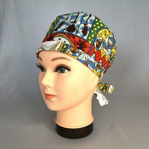 Reversible Harry Potter Men's Women's Unisex Skull Chemo Surgical Scrub Hat Cap